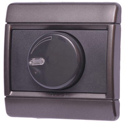 دیمر لامپ(800w) مشکی توکار مدل رایان دلند الکتریک