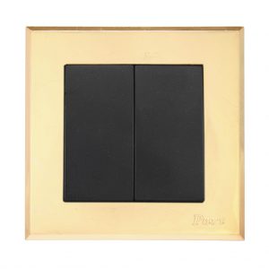 قاب طلایی آرا و کلید دوپل آذین 5780-4012 پارت الکتریک