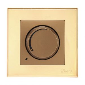 قاب طلایی آرا و کلید دیمر آذین 5780-4017 پارت الکتریک