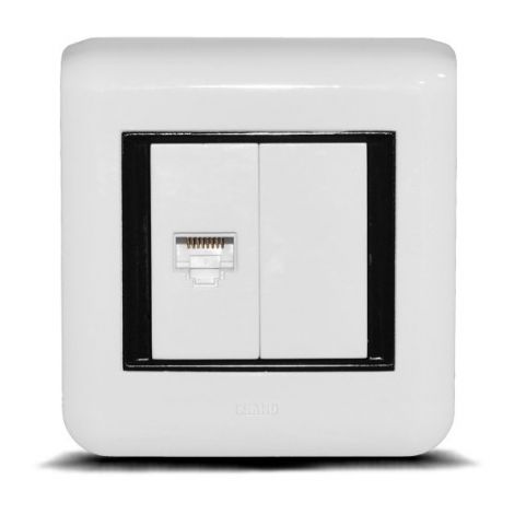 پریز شبکه CAT6 یک پورت مدل گرند خیام الکتریک