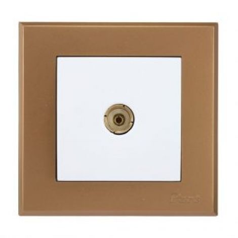 قاب بژ آرا و پریز آنتن آذین 3446-4025 پارت الکتریک