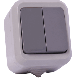 کلید دو پل بارانی روکار IP44 دلند الکتریک